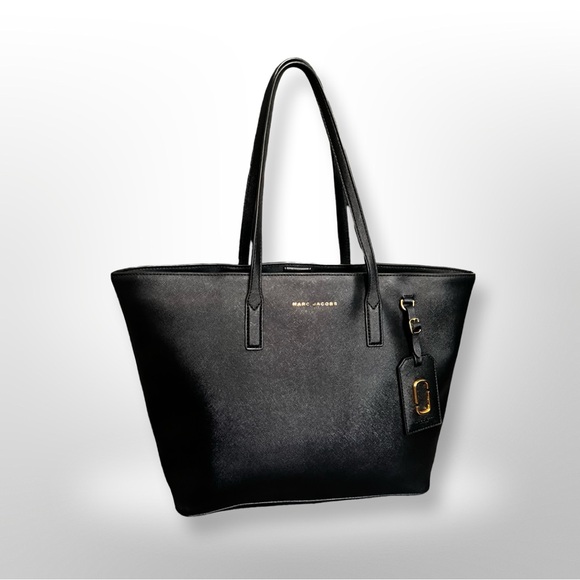 Marc Jacobs Large Black Saffiano Leather Tote